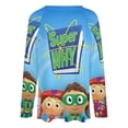 thumbnail image 5 of Super Why Womens T Shirts V Neck Long Sleeve Tops Causal Loose Summer T-Shirts M, 5 of 7