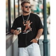 thumbnail image 4 of Mens T-Shirts,Skateboard Cat Short Sleeve T Shirts for Men Crew Neck Tees,Loose Fit Casual Men's T-Shirts for Teens Boys, 4 of 8