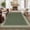 Green, variant on Scalloped Easy Jute 2x6 Kitchen Runner Rug, Washable Non Slip Rugs for Entryway Indoor Outdoor Long Rug, Farmhouse Morden Carpet for Hallway Bedroom Patio, Blue