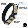 thumbnail image 3 of Plutus Pet Tactical Dog Collar, Reflective, Adjustable Heavy Duty Dog Collar, Soft Padded and Comfortable, for Small Medium and Large Dogs (Beige, L), 3 of 7