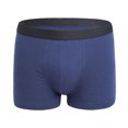 thumbnail image 2 of zeranth Men Boxers High Elastic Front Opening Solid Color Seamless Breathable Anti-septic Quick Dry Swimming Bathing Trunks Men Underwear, 2 of 7