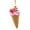 Purple, variant on Christmas Ice Cream Cone Hanging Ornaments, Resin Dessert Ice Cream Sculpture Figurine Pendant for Home Party Xmas Tree Decor