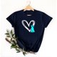 thumbnail image 2 of Mujeres Manga Corta de Verano Tops Pascua Impresa Cuello Redondo, Blusa de Moda Casual para la Primavera, 2 of 5