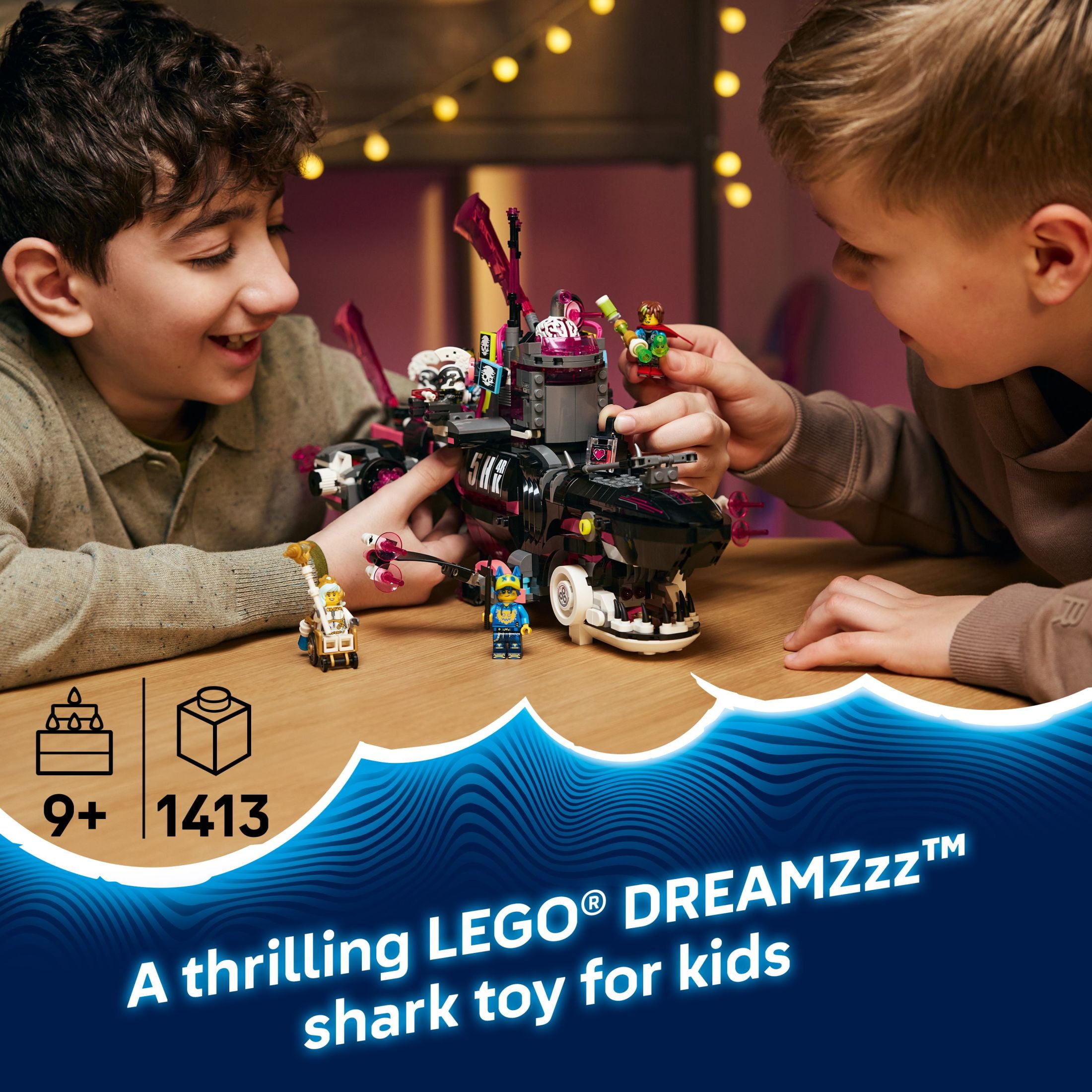 LEGO DREAMZzz Nightmare Shark Submarine Building Toy for Kids - Pretend Play Set & Figures for Boys & Girls, Ages 9+ - Rebuild as a Battleship or Submarine Toy - Gift Idea for Birthdays - 71500