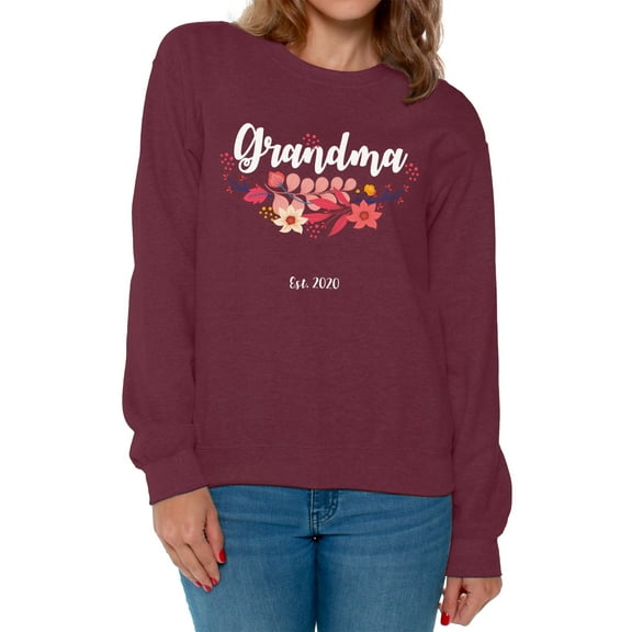 Awkward Styles Grandma 2020 Sweatshirt for Women Grandma Clothes Pregnancy Reveal Women's Sweatshirt Pregnancy Reveal Gifts Grandma Crewneck Pregnancy Collection Pregnancy Announcement Sweater
