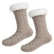 thumbnail image 4 of Calcetines térmicos antideslizantes Salvador para interiores de invierno para mujeres Marrón claro Salvador Dali Calentadores de piernas de felpa, 4 of 8