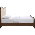 thumbnail image 3 of Meridian Furniture Arvada Cream Vegan Leather Upholstered King Bed, 3 of 8