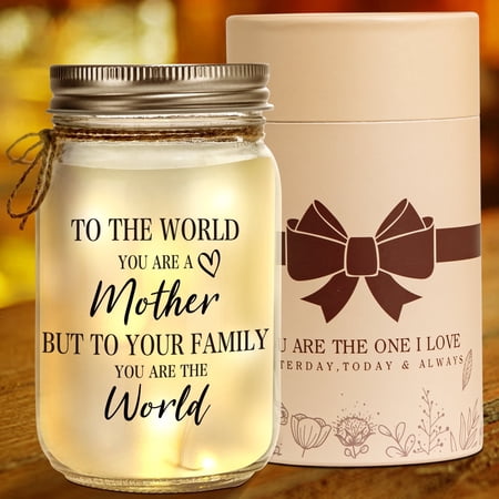 Mason Jar Night Light for Mom Christmas Gifts for Mom Home Decoration Lights Personalized Night Light Birthday Thanksgiving Mothers Day Gift For Mom From Daughter Son Mason Jar Night Light for Mom Christmas Gifts for Mom Home Decoration Lights Personalized Night Light Birthday Thanksgiving Mothers Day Gift For Mom From Daughter Son