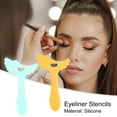 thumbnail image 3 of Unique Bargains 2 Pcs Eyeliner  Eyeliner Stencil Pads Eye Makeup Tool Winged Tip Eyeliner Aid Green Yellow, 3 of 7