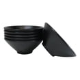 thumbnail image 2 of Pack Of 6 Black Silk Melamine Ramen Pho Soup Salad Pasta Large Bowls 32oz, 2 of 10