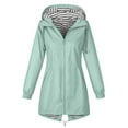 thumbnail image 5 of Zylarhe Women's Lightweight Hiking Windbreaker Jacket With Hood and Striped Pockets for Trekking and Travel, 5 of 7