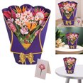 thumbnail image 1 of Tarjeta Felicitación Del Día La Madre Tarjeta Felicitación Tridimensional Creativa 3D Mano Papel Sosteniendo Flores Tarjeta Felicitación Bendición Agradecimiento (G) Ave Del Paraíso Sin Lazo, 1 of 9
