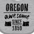 thumbnail image 4 of Inktastic Oregon Awesome Since 1859 Boys or Girls Baby Bib, 4 of 4