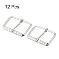 thumbnail image 3 of Uxcell 45mm Metal Roller Buckles Iron Electroplated Silver Tone 12 Pack, 3 of 5