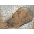 thumbnail image 2 of Pierre-Ernest Prins 14x11 Gold Ornate Wood Frame and Double Matted Museum Art Print Titled - Manet on His Deathbed (ca. 1883), 2 of 4