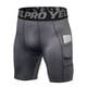 thumbnail image 3 of Paquete de 3 pantalones cortos deportivos para hombre, ropa interior de entrenamiento activo con bolsillo YEL  Pantalones cortos, 3 of 7