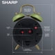 thumbnail image 3 of Reloj despertador Sharp Twin Bell Loud para personas que duermen mucho, color salvia mate, 3 of 6