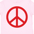 thumbnail image 4 of Inktastic Fun Red Peace Sign Boys or Girls Toddler T-Shirt, 4 of 5