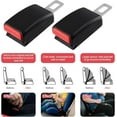 thumbnail image 6 of Seat Belt Extender, Universal Car Buckle Holder for Easy Buckling, Black and Red, 2 Pack, 6 of 6