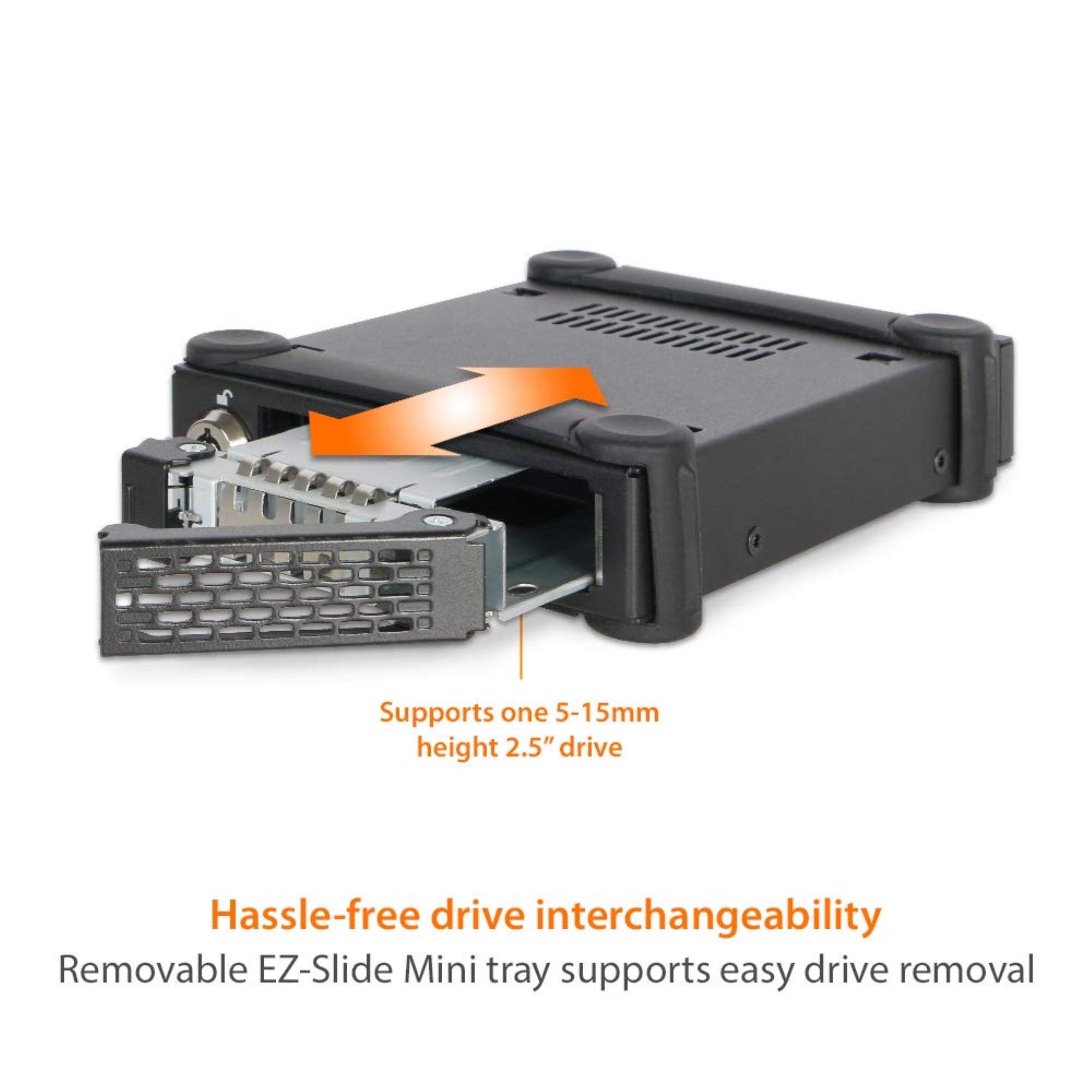 Icy Dock Tougharmor Mb991u3-1sb Drive Enclosure External - Matte Black - 1 X Total Bay - 1 X 2.5" Bay - Serial Ata/600 - Usb 3.0 - Metal (mb991u3-1sb)