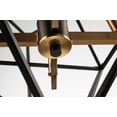 thumbnail image 4 of AC11204 Artcraft Lighting Roxton - 4 Light Chandelier-Matte Black/Harvest Brass Finish, 4 of 10