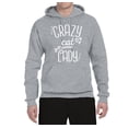 thumbnail image 2 of Wild Bobby, That Crazy Cat Lady, Pop Culture, Unisex Graphic Hoodie Sweatshirt, Heather Grey, Medium, 2 of 3