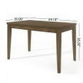 thumbnail image 3 of GDF Studio Boughton Farmhouse Counter Height Wood Dining Table, Antique Brown, 3 of 8