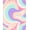 Pink, Pattern 3, variant on ODIKA 4' x 6' Machine Washable Non-Slip Area Rug, Retro Wave High Traffic Rug, Pink, 398391