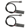 thumbnail image 1 of Cable adaptador de ventilador de PC Ticfox 2 piezas PWM Fan Hub, 1 of 12