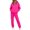 26# Hot Pink, variant on Women's Pullover Hoodie Sweatsuit 2 Piece Set Long Sleeve Hooded Sweatshirt Straight Leg Sweatpants Athletic Jogging Tracksuit with Pockets Hot Pink S