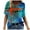 27#Blue, variant on Ichuanyi Tank Tops for Women 2026 Summer Gradient Printed Top Shirts Casual Loose Fit V-Neck Sleeveless Tshirt Blouse
