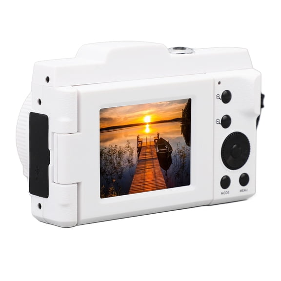 Yajisi 1080P Digital Camera for Photography with 2.4 Inches / 6.1 cm LCD Screen, 16MP Vlogging Camera, 180 Degree Flip Screen Compact Video Camcorder, 16X Digital Zoom, Perfect for Beginners