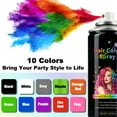 thumbnail image 7 of Instant Hair Color Spray - 10 Washable Colors for Parties, Festivals & Fun | Non-Toxic & Easy to Wash Out, Black, 4.22fl.oz, 7 of 7