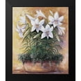 thumbnail image 2 of Withaar, Rian 12x14 Black Modern Framed Museum Art Print Titled - White lilies in bowl, 2 of 5