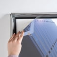 thumbnail image 6 of M&T Displays Lockable Weatherproof Snap Poster Frame 8.5x11 Inch Silver 1.38" Aluminum Front Loading Wall Mounting Picture Photo Document Certificate Sign Holder Mitered Corner Anti Glare Cover, 6 of 10