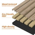 thumbnail image 3 of 2PCS 16''x104'' Wood Slat Acoustic Wall Paneling for Interior and Ceiling Decor,23Sq.ft,Oak, 3 of 7
