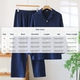 thumbnail image 3 of Ensemble de Pyjama pour Homme Ensemble de Pyjama Décontracté à Manches Longues pour Homme avec Col Rabattu et Poche à Bouton Ensembles de Pyjama pour Homme, 3 of 9