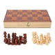 thumbnail image 1 of Juego de ajedrez de viaje de madera, juego de tablero de ajedrez mediano plegable portátil para niños y adultos, 1 of 10