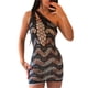 thumbnail image 1 of SAYOO Vestido de Cuello Redondo para Mujer, Sin Mangas, Paquete de Color Puro, Cadera de una Pieza, Vestido de Fiesta de Cóctel Hueco hacia Fuera SAYOO Moda, 1 of 8