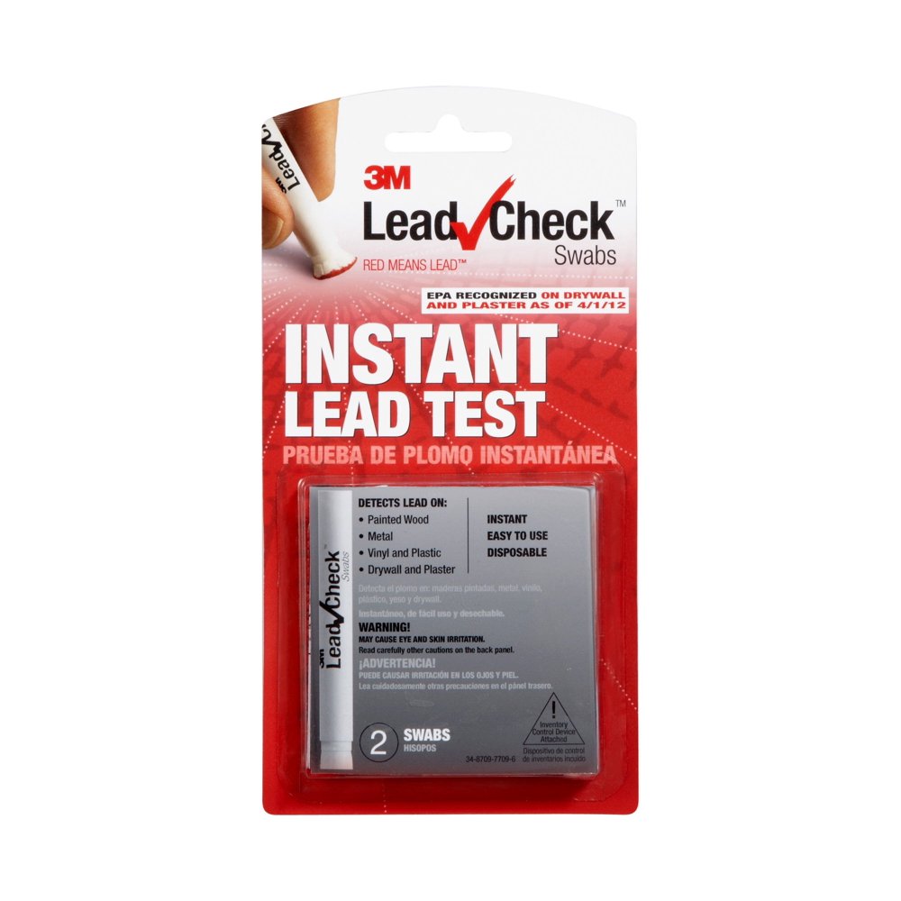 3M LeadCheck Disposable NonStaining Lead Detection Swabs, 2 Pack