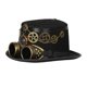 thumbnail image 4 of Steampunk Top Hat Disfraz Gótico Hecho a mano con gafas Rústico Brújula Punk Diadema Sombreros para fiesta Halloween Cosplay Mujeres Hombres Accesorio 60-61cm Sunnimix Sombrero de copa Steampunk, 4 of 8