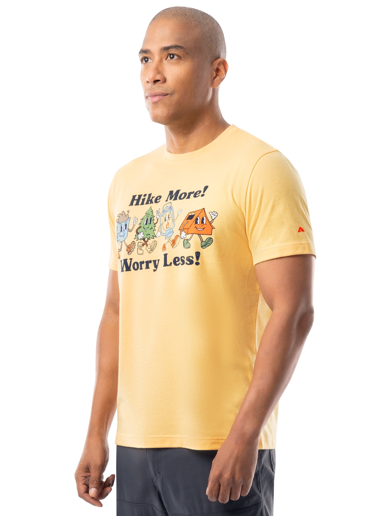 Ozark Trail Men's Active Graphic Tee with Short Sleeves, Sizes S-3XL