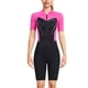 thumbnail image 1 of Trajes de neopreno Pareja Traje de buceo Traje de baño de una pieza con cremallera frontal Pantalones cortos de manga corta Transpirable Deportes Buceo Skins Traje de surf Mujer Rosa M 1.5MM Inevent OD003629-20, 1 of 5