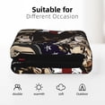 thumbnail image 6 of XMXT Throw Blankets, American Soldier Print Bed Blanket for Bedroom Sofa, 50 x 70 inches Black, 6 of 9