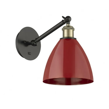 Innovations Lighting - Plymouth Dome - 1 Light Wall Sconce In Industrial