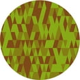 thumbnail image 1 of Ahgly Company Machine Washable Indoor Round Transitional Pistachio Green Area Rugs, 7' Round, 1 of 7