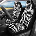 thumbnail image 3 of Uourmeti Zebra Pattern Automotive Vehicle Cushion Full Set Car Seat Cover Breathable Lightweight Car Seat Covers Fit for Truck Sedans, 3 of 10