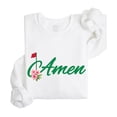 thumbnail image 4 of Amen Golf Sweatshirt for Women Teens & Kids Trendy Golf Tournament Crewneck White Sweatshirt Adult Small, 4 of 4