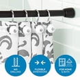 thumbnail image 1 of Varilla de tensión de metal idesign Cameo, varilla de cortina personalizable ajustable para bañera, ducha, armario, puerta, 50-87 pulgadas, negro mate iDesign Cortina De Baño, 1 of 2