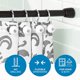 thumbnail image 1 of Varilla de tensión de metal idesign Cameo, varilla de cortina personalizable ajustable para bañera, ducha, armario, puerta, 50-87 pulgadas, negro mate iDesign Cortina De Baño, 1 of 2
